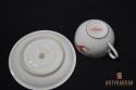 Filiżanka porcelana bogato zdobiona ręcznie malowana