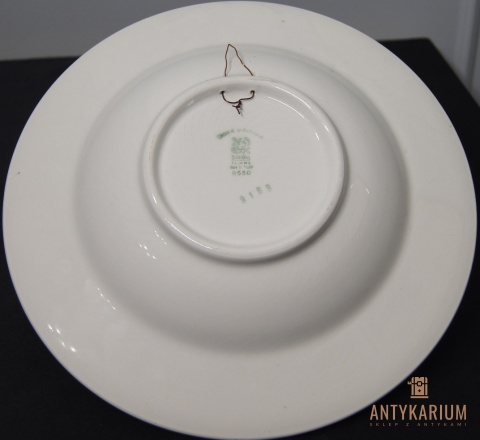 Kapelusz talerz dekoracyjny fajans Włocławek 29cm