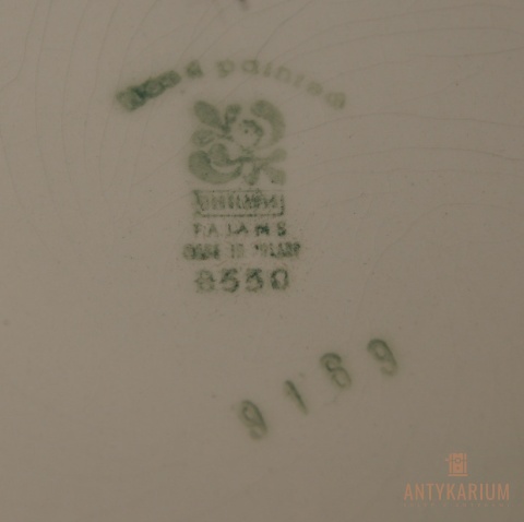 Kapelusz talerz dekoracyjny fajans Włocławek 29cm