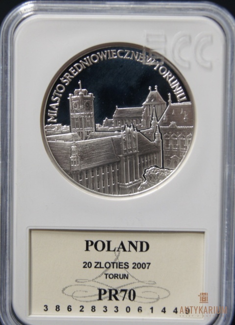 Kazimierz Dolny 20zł mennicza PR 70