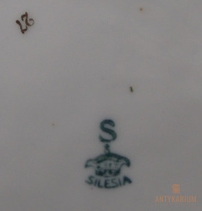 Antyczna misa patera Silesia porcelana 1930r-1935r