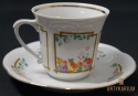 Porcelana filiżanka Chodzież złocona owoce