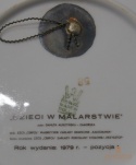 Wawel talerzyk 1979r Dzieci w Malarstwie