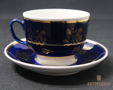 Stara Filiżanka Porcelanowa Kobalt