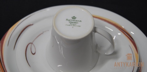 Trio Porcelana filiżanka Aruba Seltmann Weiden