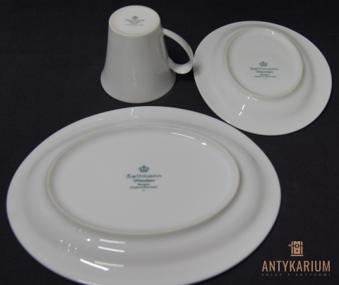 Trio Porcelana filiżanka Aruba Seltmann Weiden