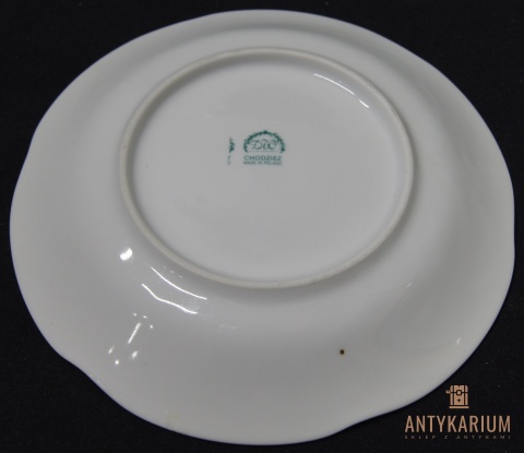Trio Stara Porcelana filiżanka Chodzież złocona róża