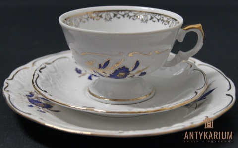 Trio Stara Porcelana filiżanka Wałbrzych