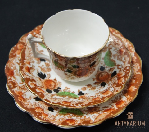 Trio Stara Porcelana filiżanka Wellington kwiaty