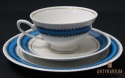 Trio Stara Porcelana filiżanka niebiesko czarna