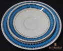 Trio Stara Porcelana filiżanka niebiesko czarna