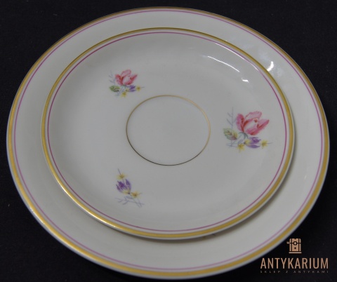 Trio Stara Porcelana filiżanka róża