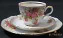 Trio Stara Porcelana filiżanka złocenia róża