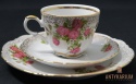 Trio Stara Porcelana filiżanka złocenia róża
