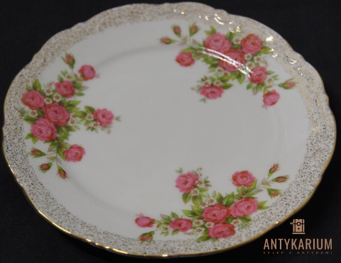 Trio Stara Porcelana filiżanka złocenia róża