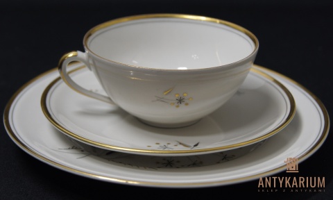 Trio Stara Porcelana złocenia