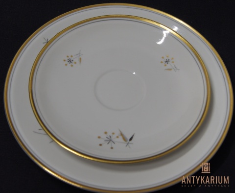 Trio Stara Porcelana złocenia