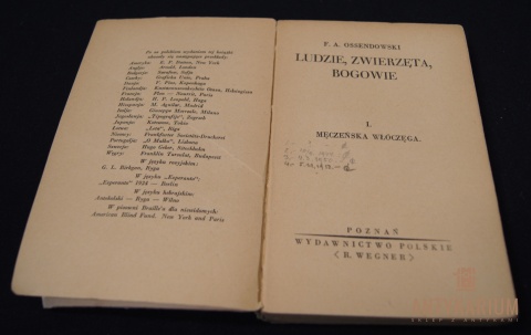 Ossendowski Męczeńska włóczęga Poznań 1929r