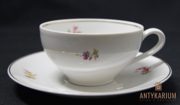 Filiżanka porcelana bogato zdobiona Karl Ens