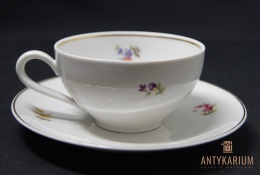 Filiżanka porcelana bogato zdobiona Karl Ens