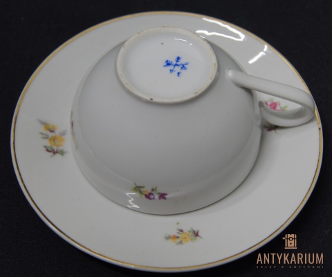Filiżanka porcelana bogato zdobiona Karl Ens