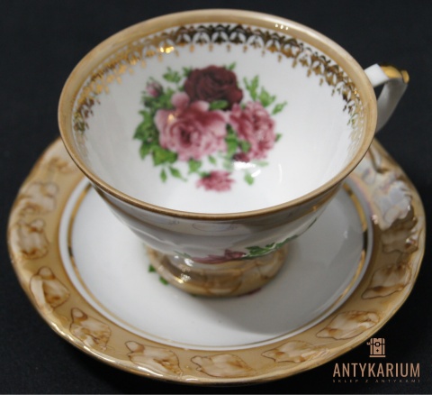 Filiżanka porcelana bogato zdobiona Wawel