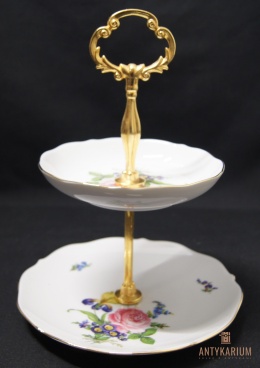 Patera Bukket bogato zdobiona kwiaty 25cm