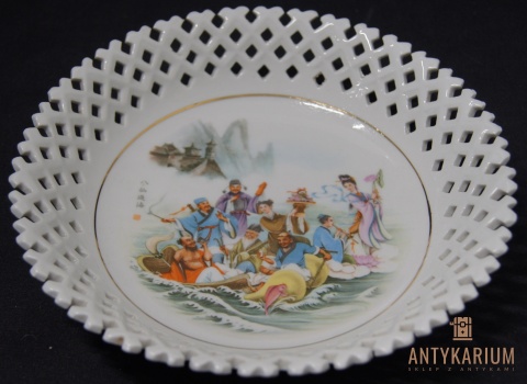 Chinska misa patera talerz porcelana szrokośc 23,5cm