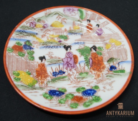 Porcelanowy serwis do herbaty JAPONIA KANJI 1920r.