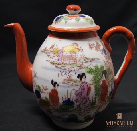 Porcelanowy serwis do herbaty JAPONIA KANJI 1920r.