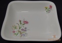 Salaterka półmisek porcelana zdobiona kwiaty.