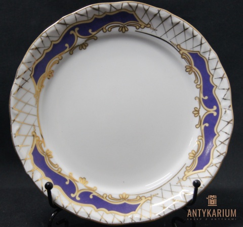 Stary talerz deserowy Chodzież porcelana