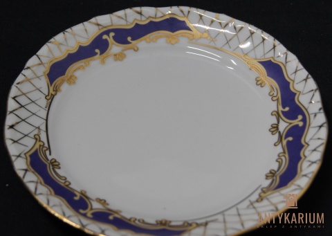 Stary talerz deserowy Chodzież porcelana