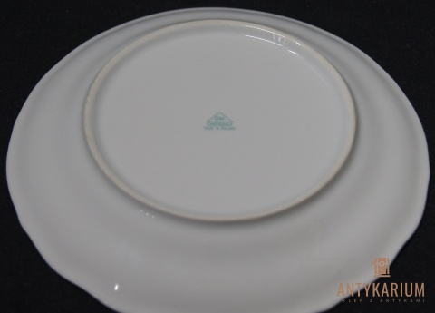 Stary talerz deserowy Chodzież porcelana
