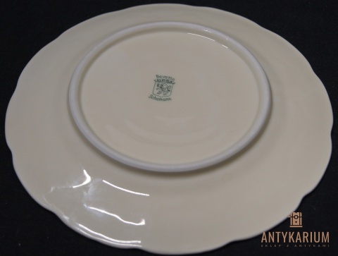 Stary talerz deserowy Schuman Arzberg porcelana 1940r