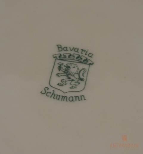 Stary talerz deserowy Schuman Arzberg porcelana 1940r