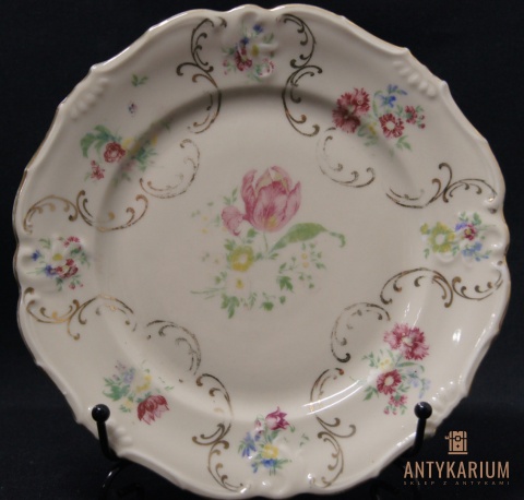 Stary talerz deserowy Schwarzenhamer porcelana