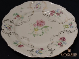 Stary talerz deserowy Schwarzenhamer porcelana