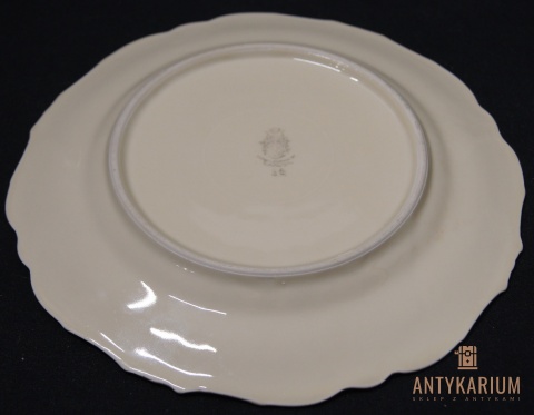 Stary talerz deserowy Schwarzenhamer porcelana