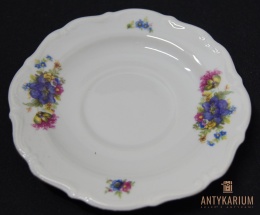 Talerz spodek porcelana C.T. Tielsch Wałbrzych 1945/1950r.