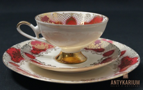Trio Stara Porcelana filiżanka Austria