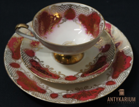 Trio Stara Porcelana filiżanka Austria