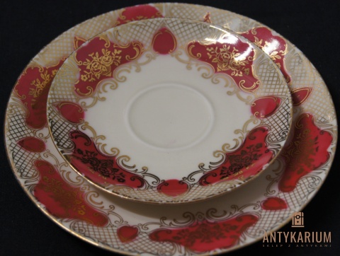 Trio Stara Porcelana filiżanka Austria