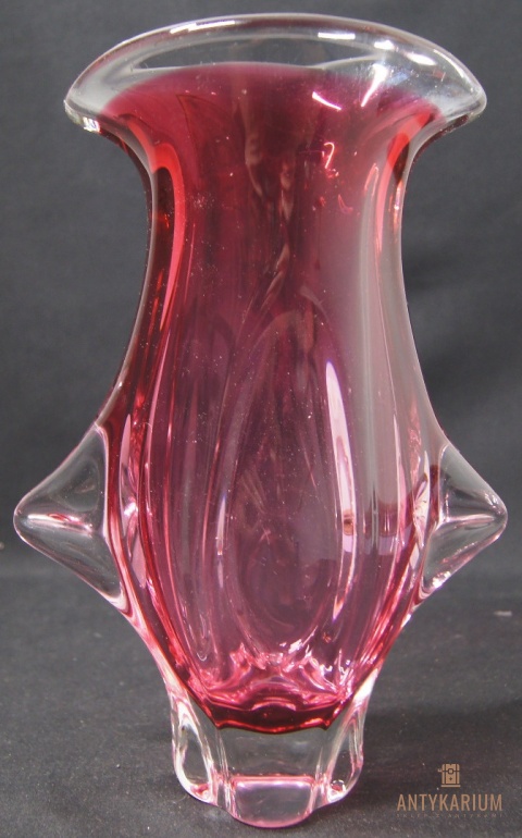 Wazon różowy 26,5cm Josef Hospodka 1960