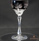 Kieliszek kryształowy Remer – Huta Józefina, Śpiewający Rubin (19 cm) – Unikat / Vintage