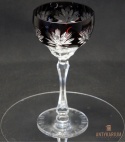 Kieliszek kryształowy Remer – Huta Józefina, Śpiewający Rubin (19 cm) – Unikat / Vintage