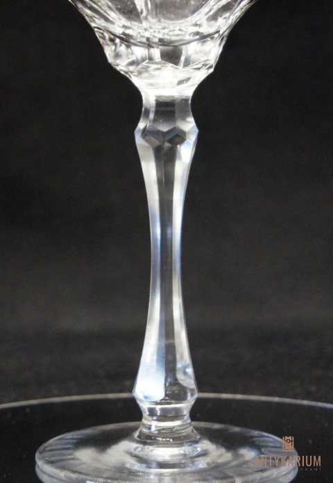 Kieliszek kryształowy Remer – Huta Józefina, Śpiewający Rubin (19 cm) – Unikat / Vintage