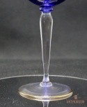 Remer stary kobaltowy kryształowy kielich do wina 18,5cm