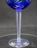 Remer stary kobaltowy kryształowy kielich do wina 19cm