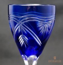 Remer stary kobaltowy kryształowy kielich do wina 20cm